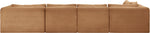 Shaggy - Fabric 5 Piece Modular U-Shaped Sectional