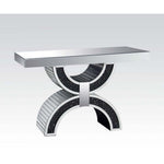 Nysa - Console Table With Faux Crystals - Mirrored