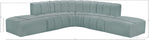 Arc - Faux Leather 6 Piece Corner Modular Sofa