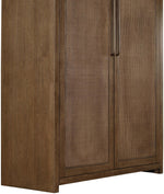 Vana - Solid Wood, Oak Veneer And Stainless Steel Storage Cabinet