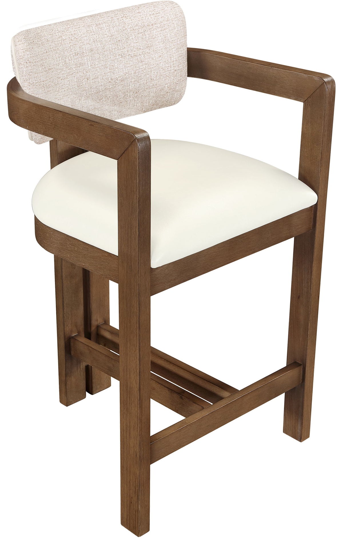 Ravina - Upholstered Counter Stool With Stained Brown Base