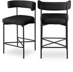 Rivage - Durable Stool With Black Frame (Set of 2)