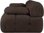 Orin - Velvet Performance Fabric Upholstered 2 Piece Modular Sofa