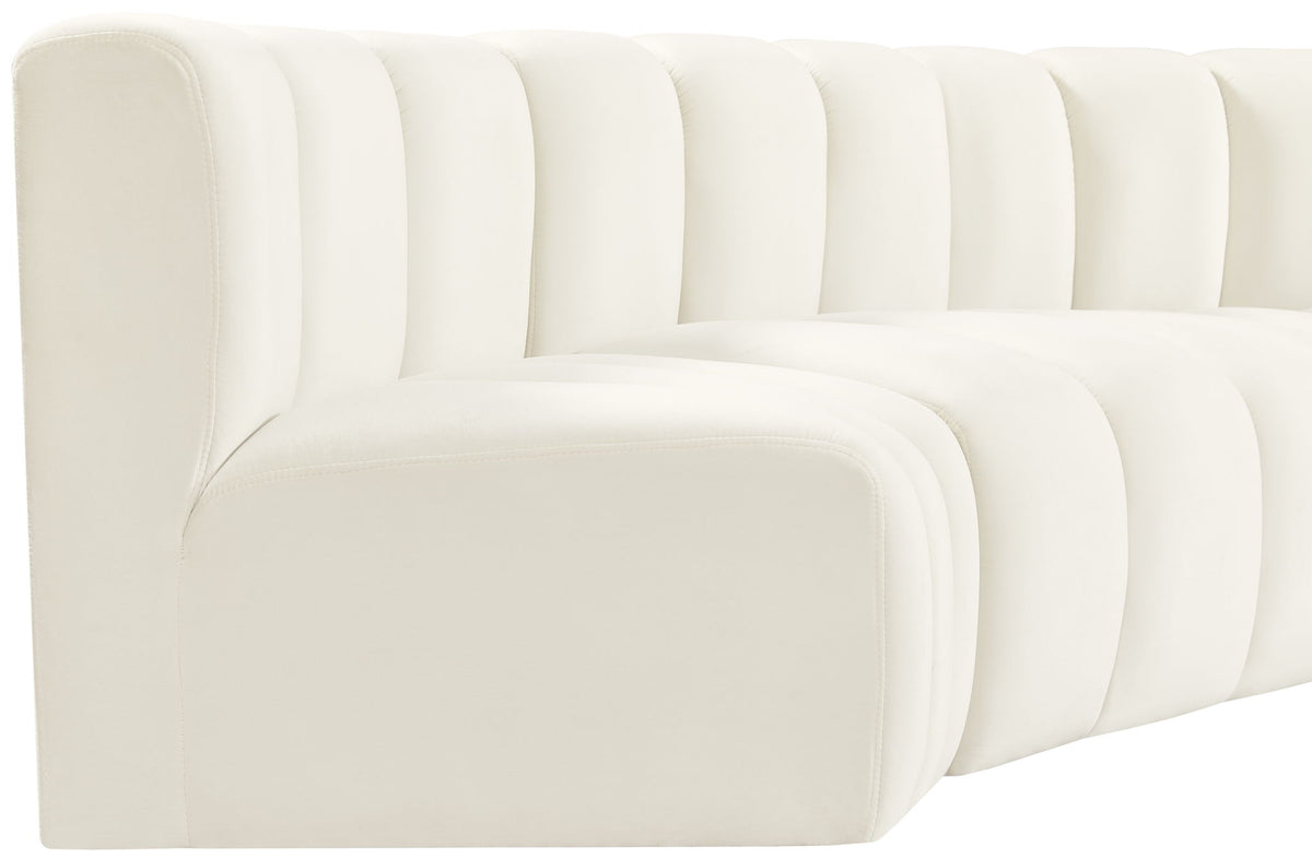 Arc - Velvet 8 Piece Curved Modular Sofa