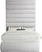 Adam - Linen Fabric Bed With 89" Headboard