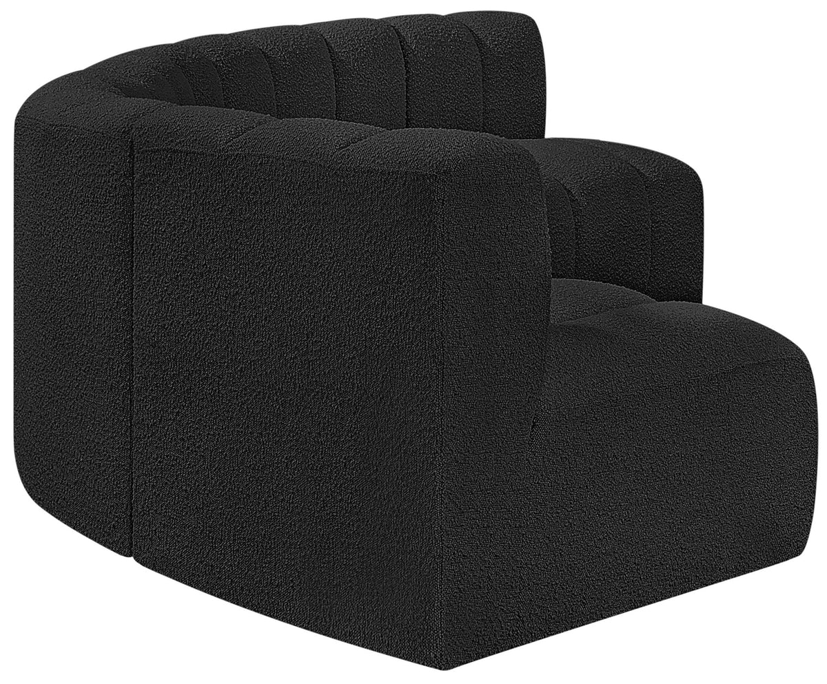 Arc - Boucle Fabric 5 Piece U-Shaped Modular Sofa