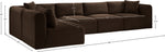 Shaggy - 5 Piece Modular Sectional