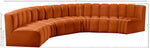 Arc - Velvet 6 Piece U-Shaped Modular Sofa