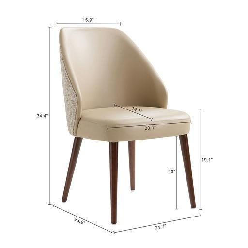 Manhattan Solace - Wood Upholstered Dining Side Chair (Set of 2)