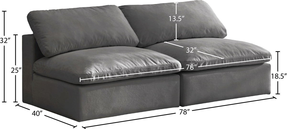 Cozy - Modular Armless 2 Seat Sofa