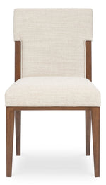 Eleana - Dining Chair - Beige / Dark Brown