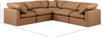 Indulge - Faux Leather 5 Piece Modular Corner Sectional