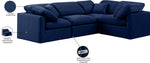 Indulge - Velvet 4 Piece Modular Corner Sectional