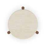 Verona - Accent Table - Beige / Dark Brown