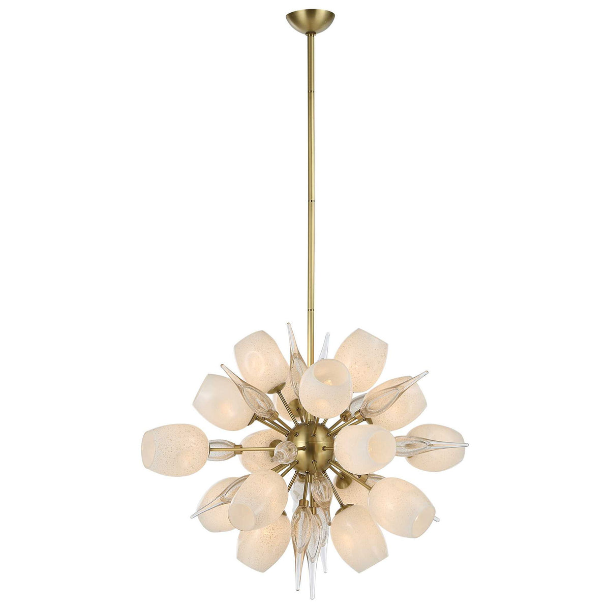 Casanova - Pendant - Bright Brass / White
