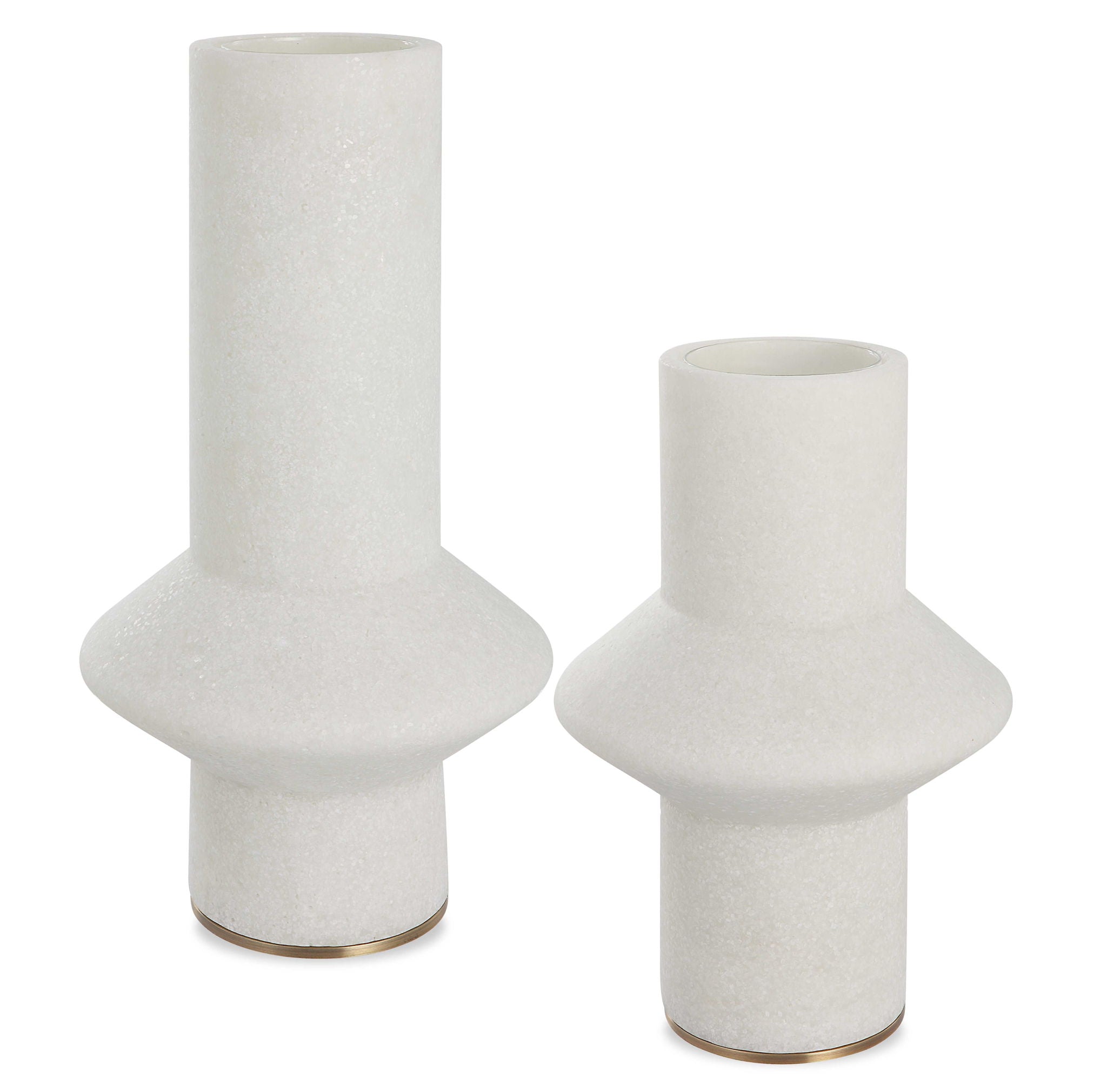Edge - Vases (Set of 2) - White