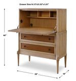 Hide Away - Secretary Desk - Brown / Woodtone