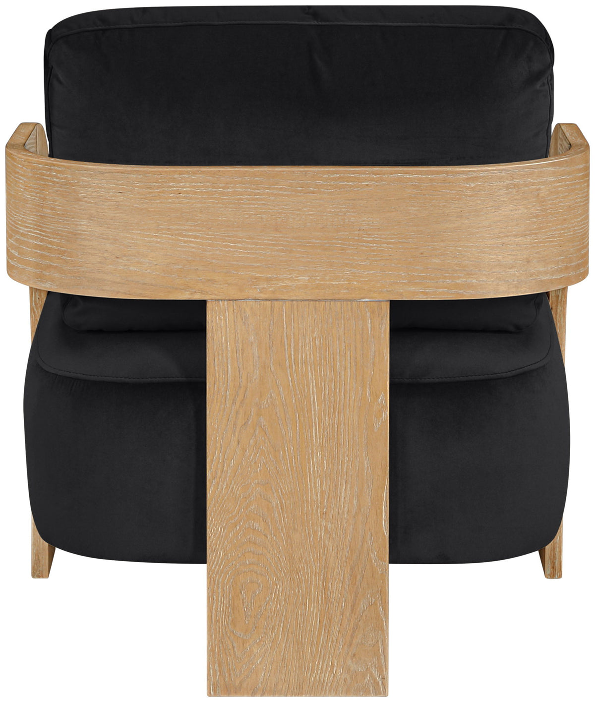 Cedra - Velvet Performance Fabric Upholstered Accent Chair - Natural Frame