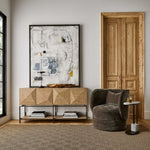 Boom Town - Framed Canvas - Black / Brown / White