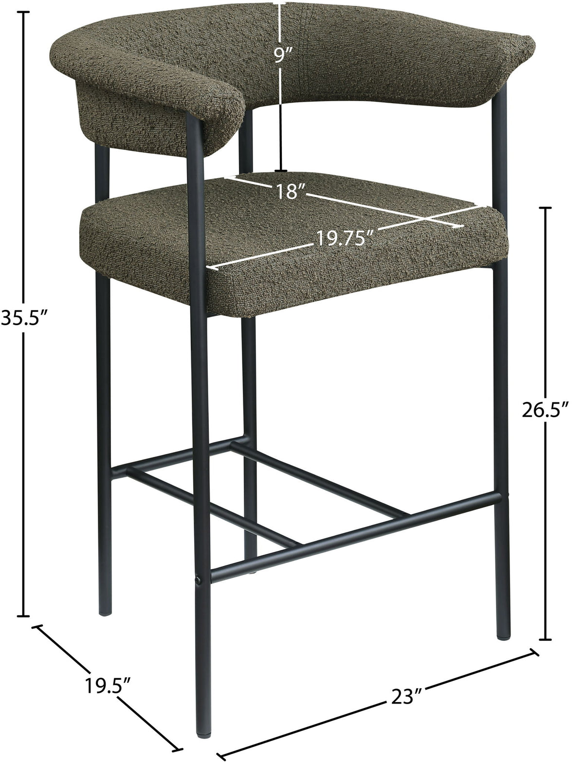 Malin - Boucle Counter Stool (Set of 2)