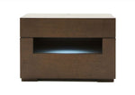 Ceres Modern Brown Oak and Grey Nightstand by VIG Furniture - View 1