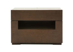 Ceres Modern Brown Oak and Grey Nightstand by VIG Furniture - View 3