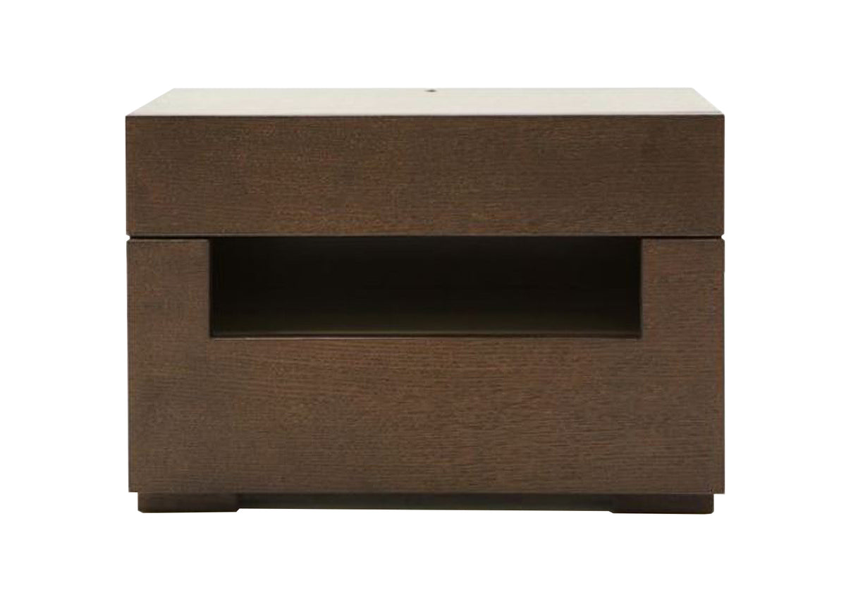 Ceres Modern Brown Oak and Grey Nightstand by VIG Furniture - View 3