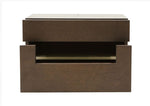 Ceres Modern Brown Oak and Grey Nightstand by VIG Furniture - View 4