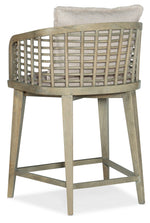 Surfrider - Barrel Back Counter Stool - Beige / Light Brown