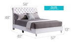 Glory Furniture - Maxx - Tufted Upholstered Bed