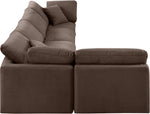 Indulge - Velvet 5 Piece Modular Sectional