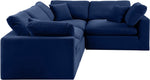 Comfy - 4 Piece Velvet Modular Sectional