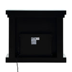 Noralie - 42" Fireplace - Mirrored & Faux Diamonds