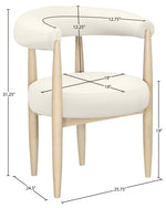 Sable - Vegan Leather Upholstered Dining Chair (Set of 2) - Painted Natural Base