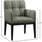 Adrian - Dining Arm Chair (Set of 2) - Black Legs