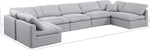 Indulge - Linen 7 Piece Modular U-Shaped Sectional