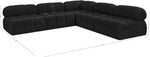 Ames - 5 Piece Fabric Modular Corner Sectional