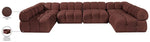 Orin - U-Shaped Velvet 6 Piece Modular Sectional