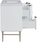 Modernist - Bathroom Vanity With Chrome Legs