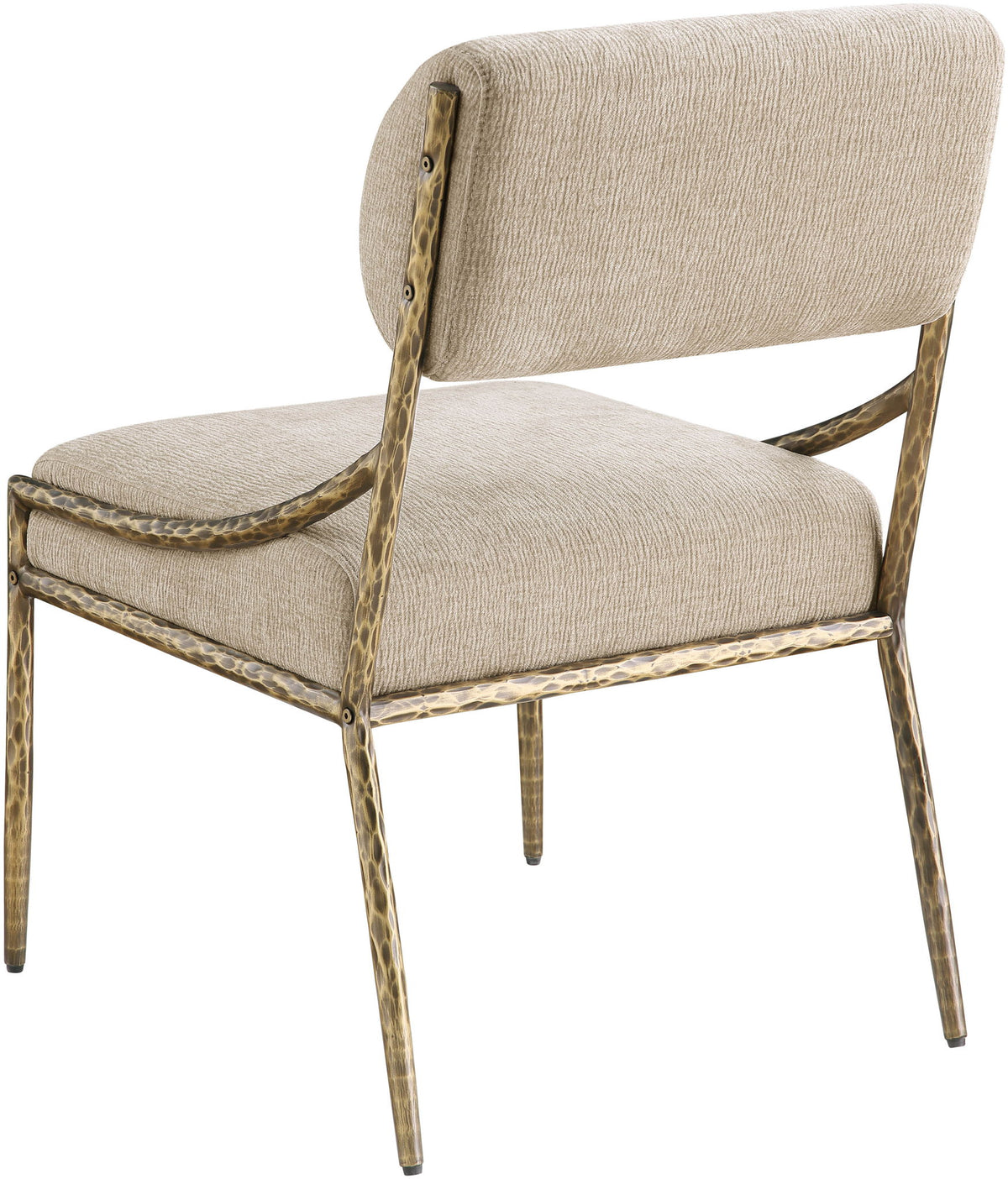 Bastille - Upholstered Dining Side Chair (Set of 2) - Brass Frame