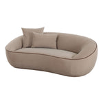 Jenny - Faux Mohair Loveseat - Taupe