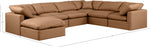 Indulge - Faux Leather 7 Piece Modular Sectional