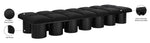 Pavilion - 14 Piece Modular Bench With Black Base