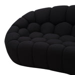 Yolonda - Modern Curved Black Fabric Sofa by VIG Furniture - View 4