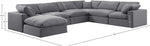 Comfy - 7 Piece Velvet Modular Sectional With Chaise