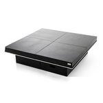 Horizon - Modern Black Crocodile Coffee Table w/ Pull Out Squares by VIG Furniture - View 1