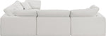 Comfy - 4 Piece Linen Fabric Modular Sectional