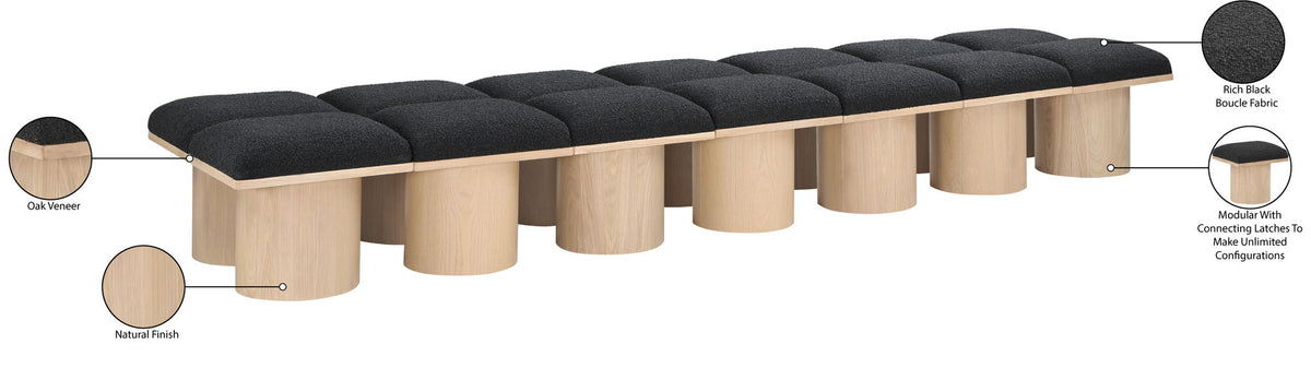 Pavilion - 14 Piece Modular Bench With Natural Base