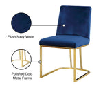 Heidi - Dining Chair with Gold Legs (Set of 2)