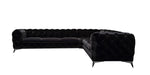 Delilah - Glam Black Fabric Sectional Sofa by VIG Furniture - View 3